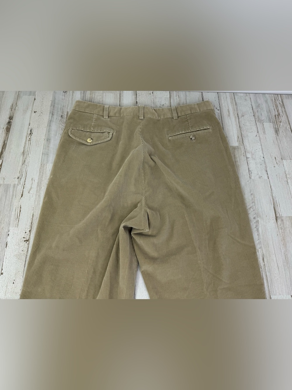 Vintage Eddie Bauer Corduroy Pants Mens 38x30 Tan Straight Leg - Picture 10 of 11